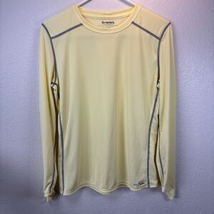 Simms SolarFlex Crewneck Long Sleeve Fishing Shirt UPF 50 - M